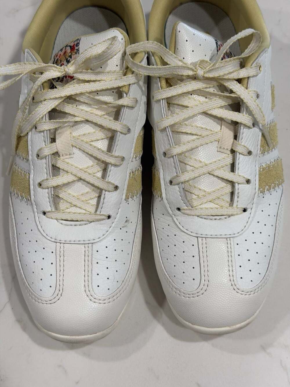 Adidas Barreda Lo Cloudfoam White Floral Women's Sneakers Size US 8 - Picture 9 of 11